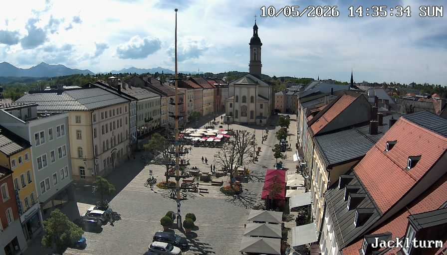 Archiv Foto Webcam Stadtplatz Traunstein