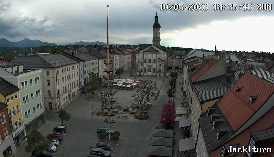 Archiv Foto Webcam Stadtplatz Traunstein