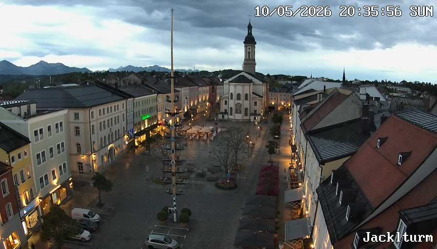 Archiv Foto Webcam Stadtplatz Traunstein