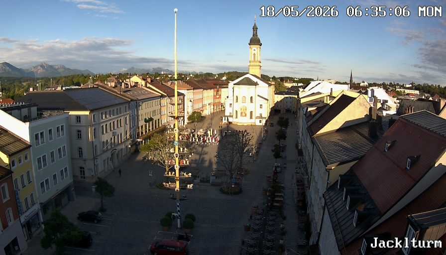 Archiv Foto Webcam Stadtplatz Traunstein