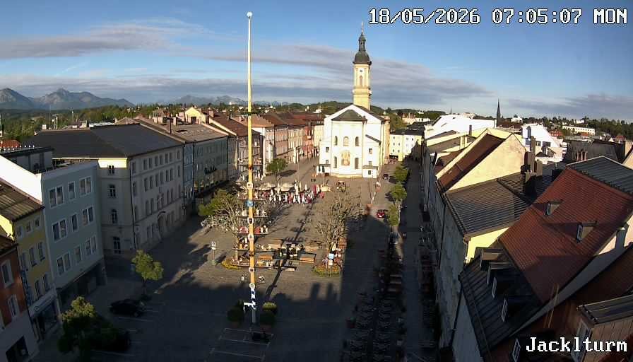 Archiv Foto Webcam Stadtplatz Traunstein