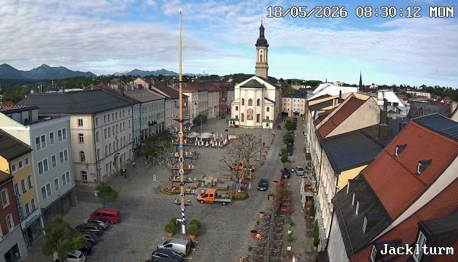 Archiv Foto Webcam Stadtplatz Traunstein
