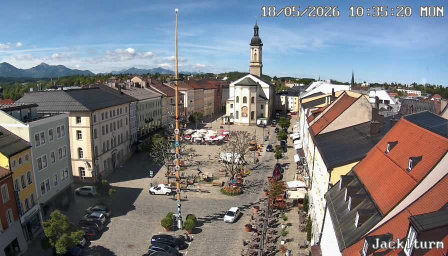Archiv Foto Webcam Stadtplatz Traunstein