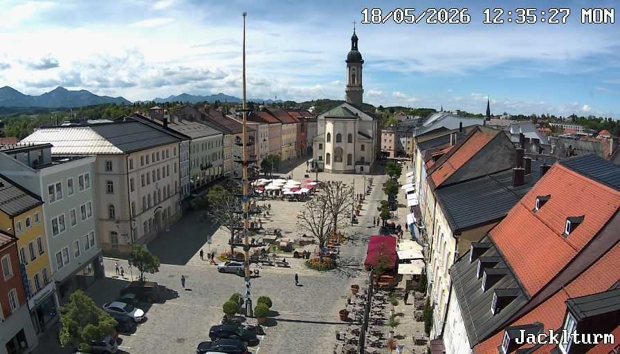 Archiv Foto Webcam Stadtplatz Traunstein