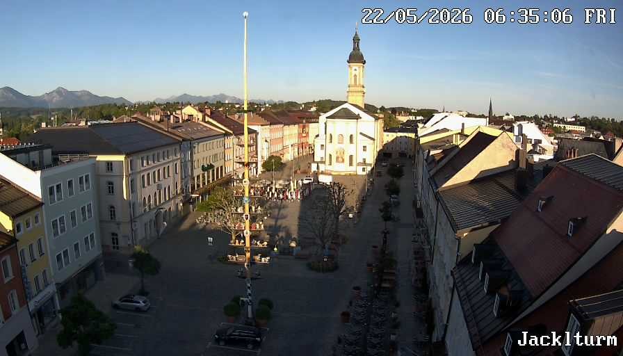 Archiv Foto Webcam Stadtplatz Traunstein