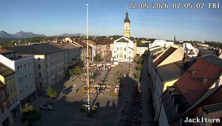 Archiv Foto Webcam Stadtplatz Traunstein