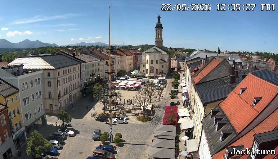 Archiv Foto Webcam Stadtplatz Traunstein
