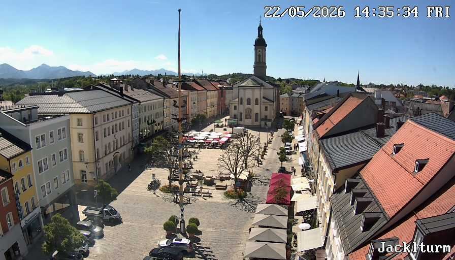 Archiv Foto Webcam Stadtplatz Traunstein