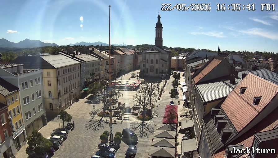 Archiv Foto Webcam Stadtplatz Traunstein