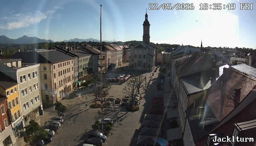 Archiv Foto Webcam Stadtplatz Traunstein