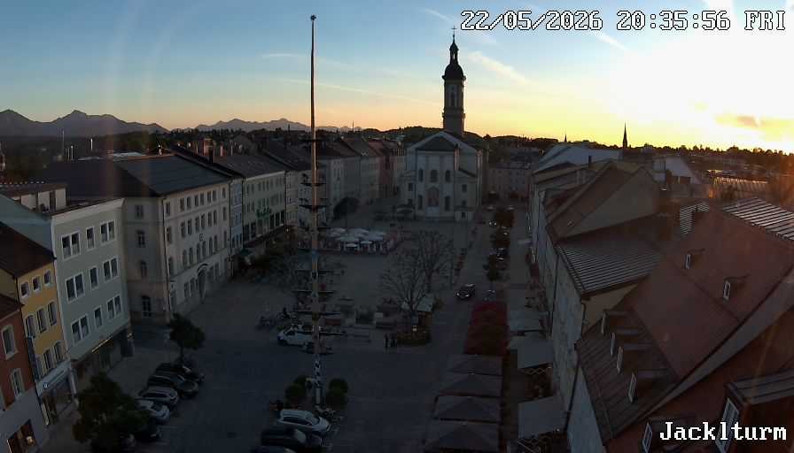 Archiv Foto Webcam Stadtplatz Traunstein