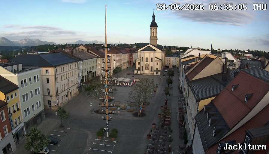 Archiv Foto Webcam Stadtplatz Traunstein