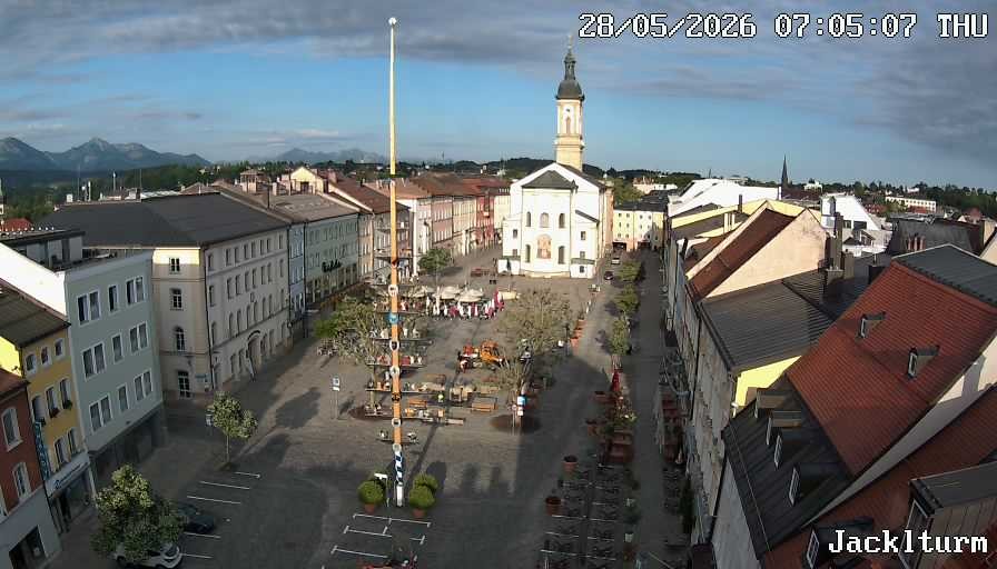 Archiv Foto Webcam Stadtplatz Traunstein