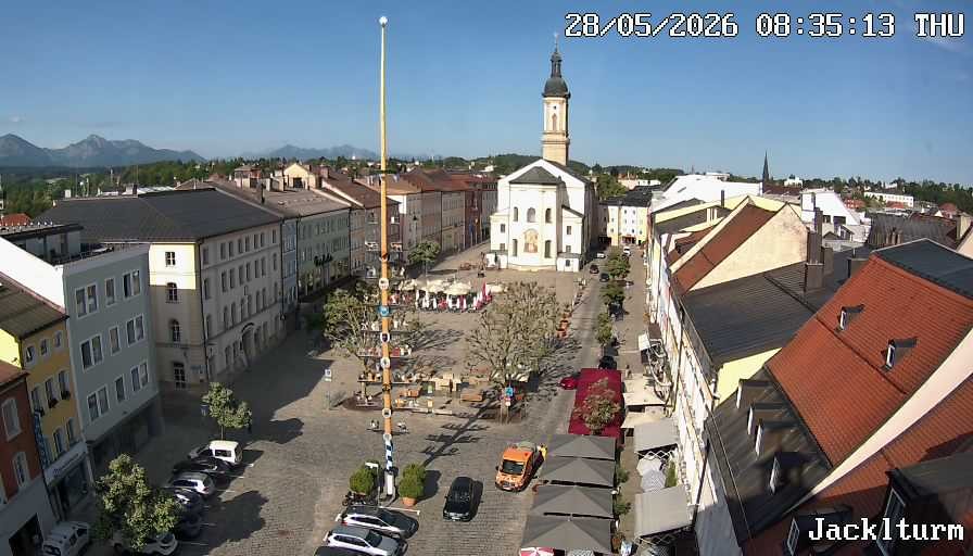 Archiv Foto Webcam Stadtplatz Traunstein