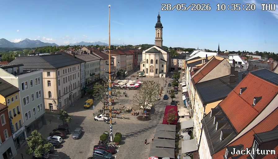 Archiv Foto Webcam Stadtplatz Traunstein