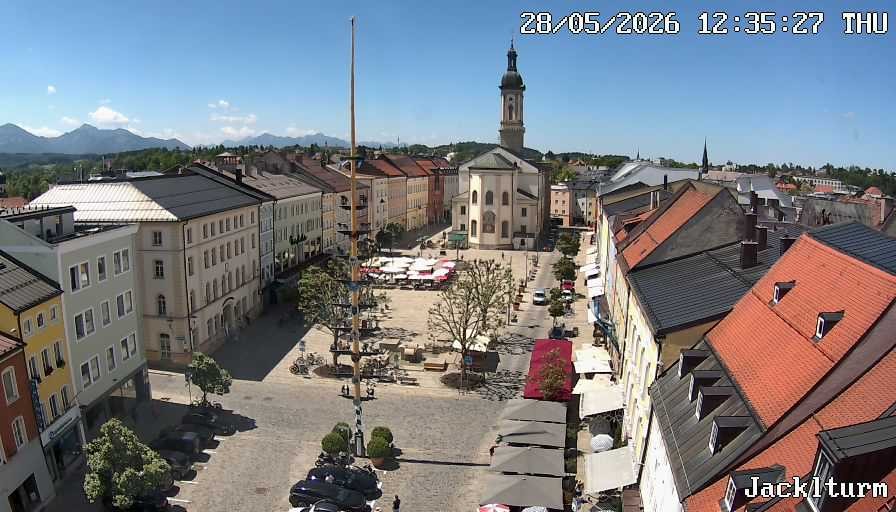 Archiv Foto Webcam Stadtplatz Traunstein