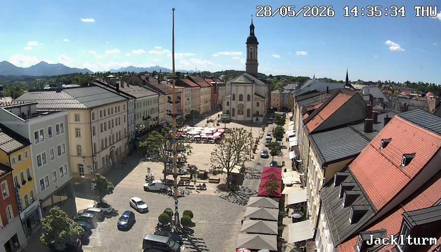 Archiv Foto Webcam Stadtplatz Traunstein