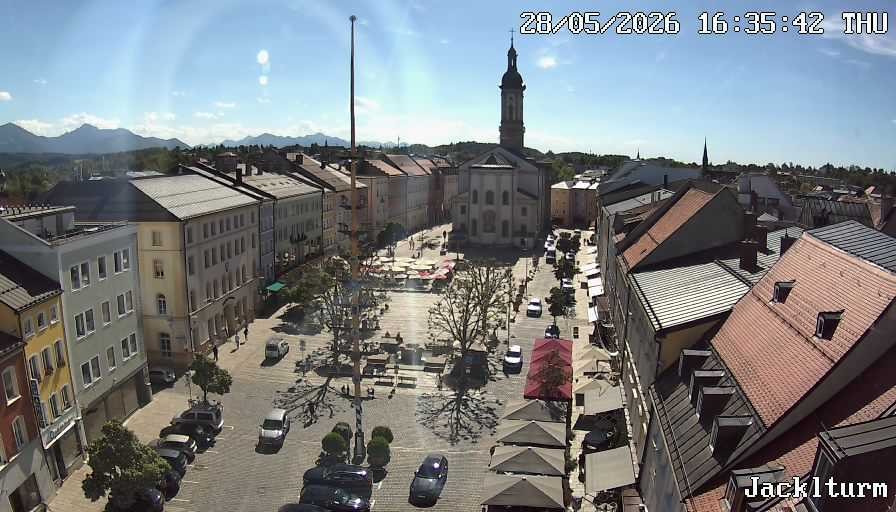 Archiv Foto Webcam Stadtplatz Traunstein