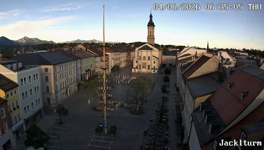 Archiv Foto Webcam Stadtplatz Traunstein