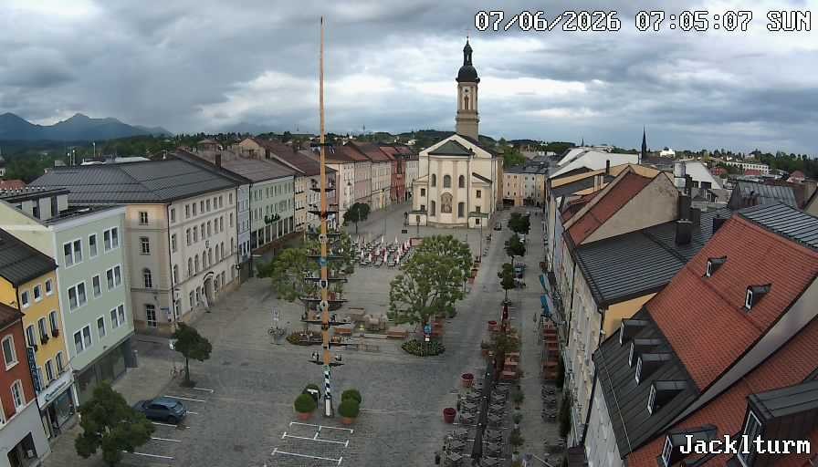 Archiv Foto Webcam Stadtplatz Traunstein