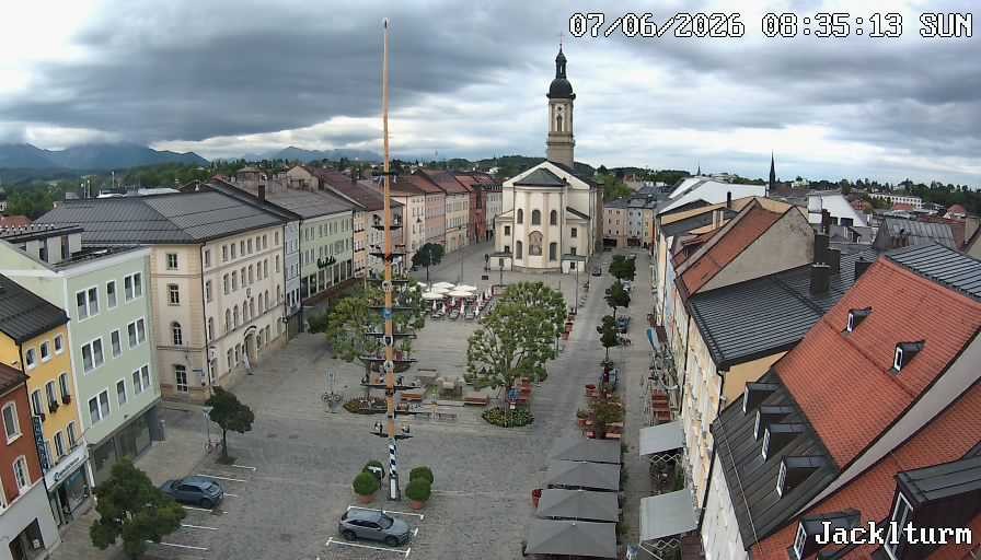 Archiv Foto Webcam Stadtplatz Traunstein