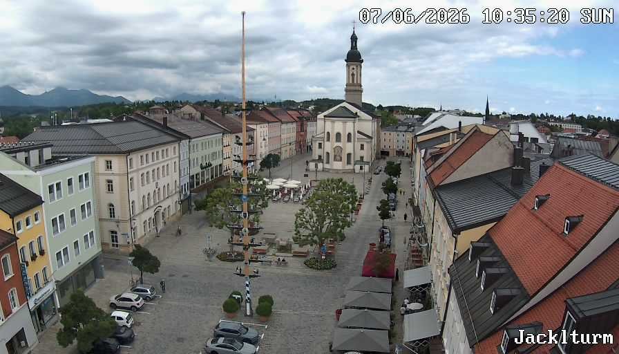 Archiv Foto Webcam Stadtplatz Traunstein