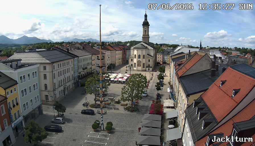 Archiv Foto Webcam Stadtplatz Traunstein