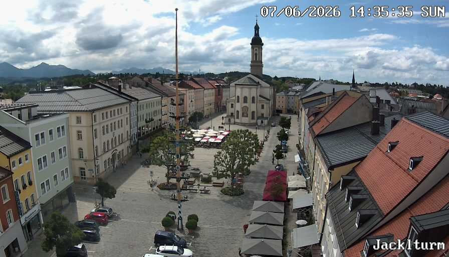 Archiv Foto Webcam Stadtplatz Traunstein