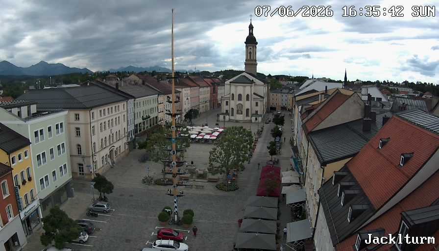 Archiv Foto Webcam Stadtplatz Traunstein