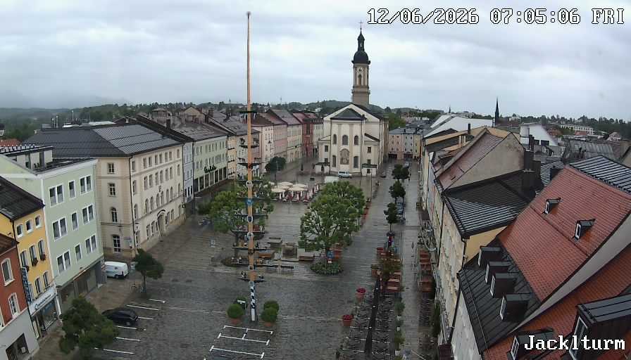 Archiv Foto Webcam Stadtplatz Traunstein