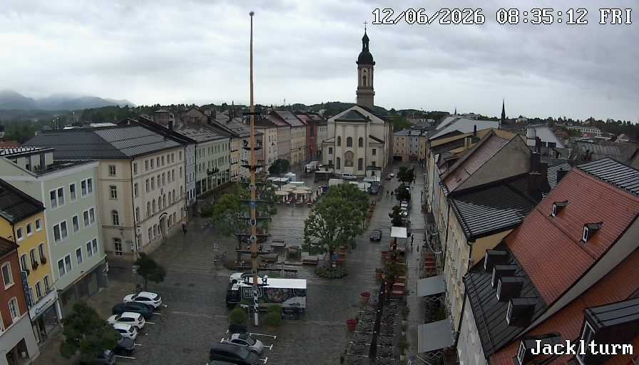 Archiv Foto Webcam Stadtplatz Traunstein