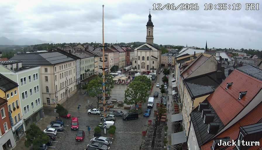 Archiv Foto Webcam Stadtplatz Traunstein