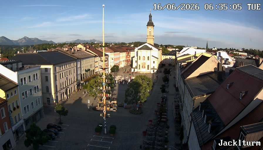 Archiv Foto Webcam Stadtplatz Traunstein
