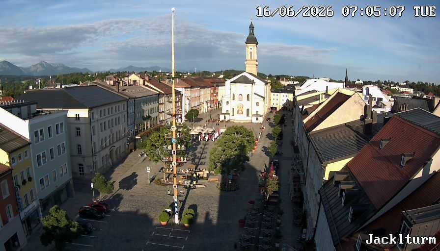 Archiv Foto Webcam Stadtplatz Traunstein