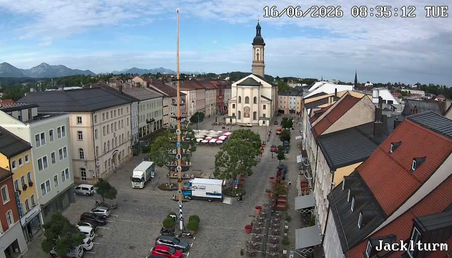 Archiv Foto Webcam Stadtplatz Traunstein