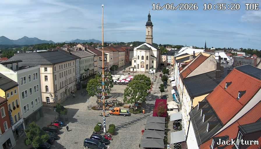 Archiv Foto Webcam Stadtplatz Traunstein