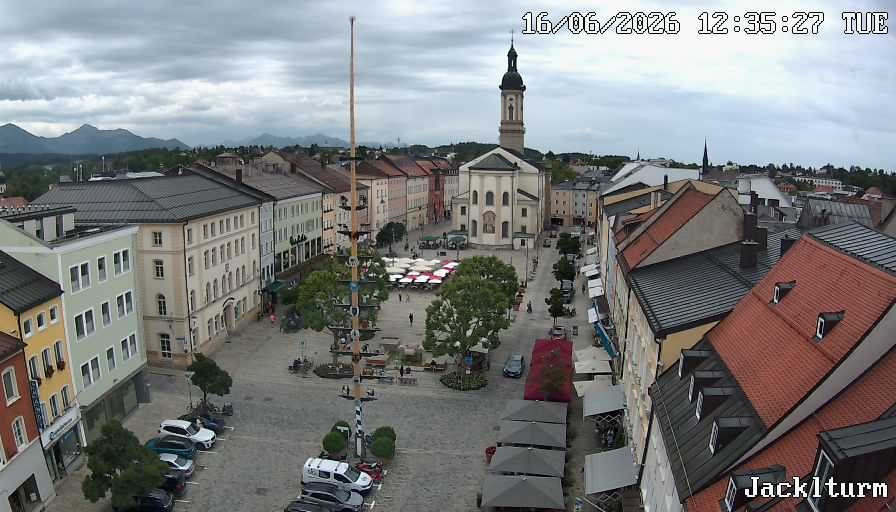 Archiv Foto Webcam Stadtplatz Traunstein