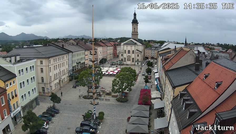 Archiv Foto Webcam Stadtplatz Traunstein
