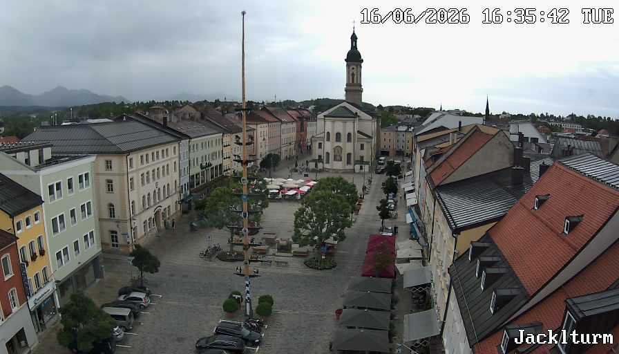 Archiv Foto Webcam Stadtplatz Traunstein