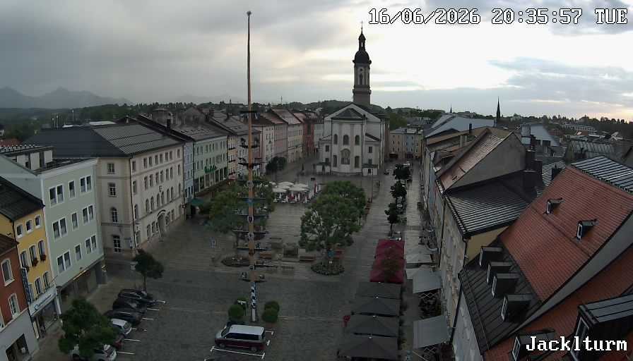 Archiv Foto Webcam Stadtplatz Traunstein