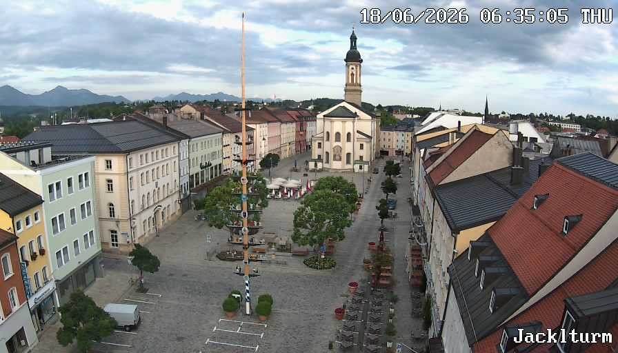 Archiv Foto Webcam Stadtplatz Traunstein