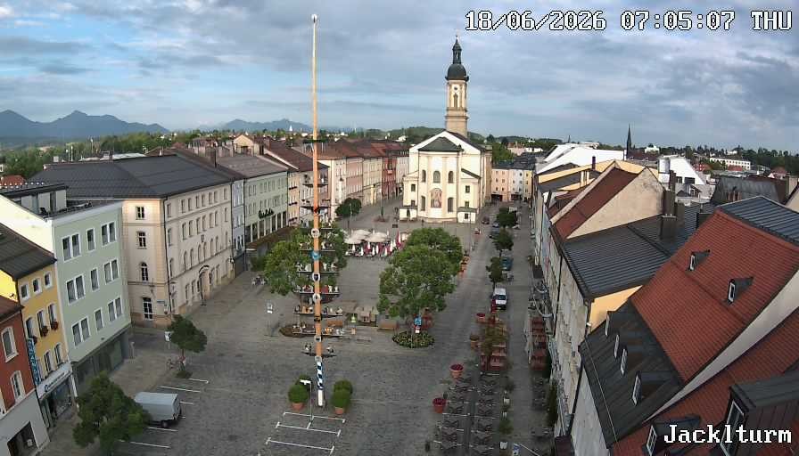 Archiv Foto Webcam Stadtplatz Traunstein