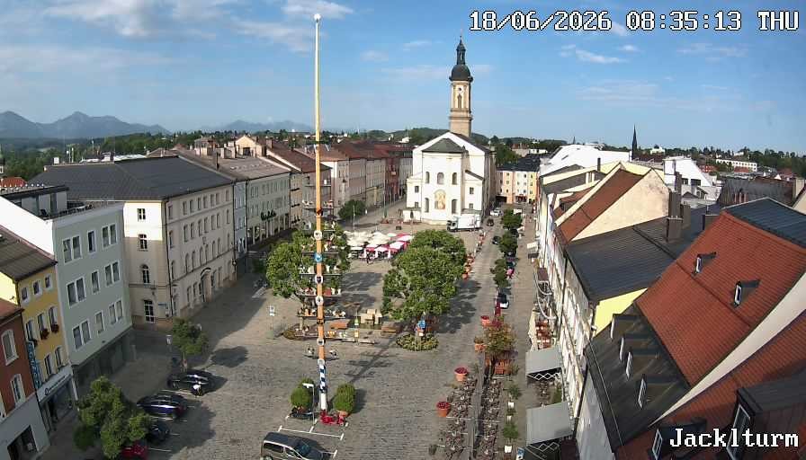 Archiv Foto Webcam Stadtplatz Traunstein