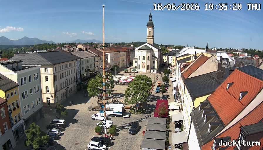 Archiv Foto Webcam Stadtplatz Traunstein
