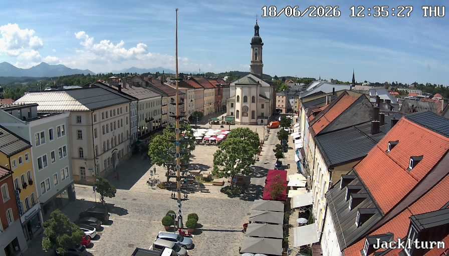Archiv Foto Webcam Stadtplatz Traunstein