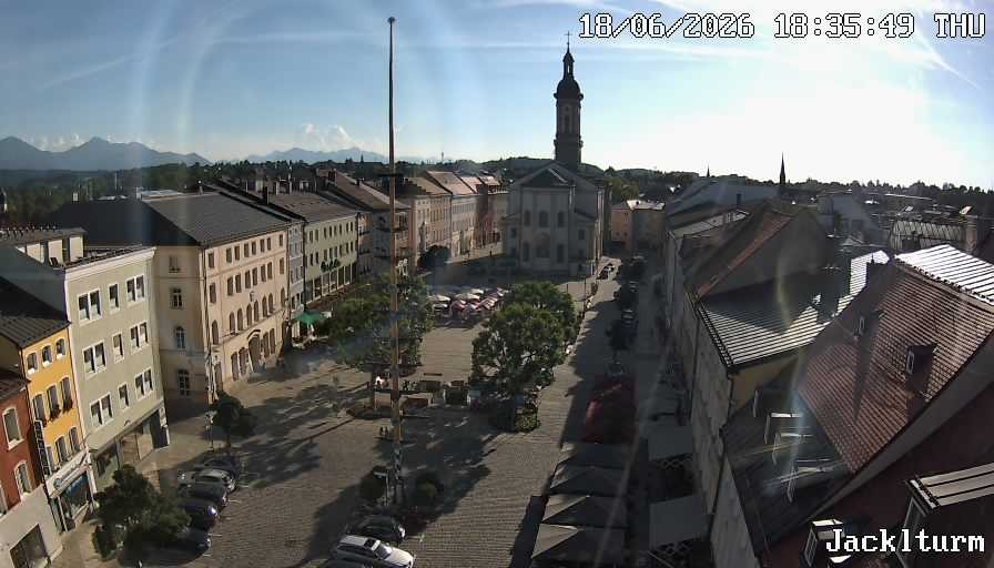 Archiv Foto Webcam Stadtplatz Traunstein