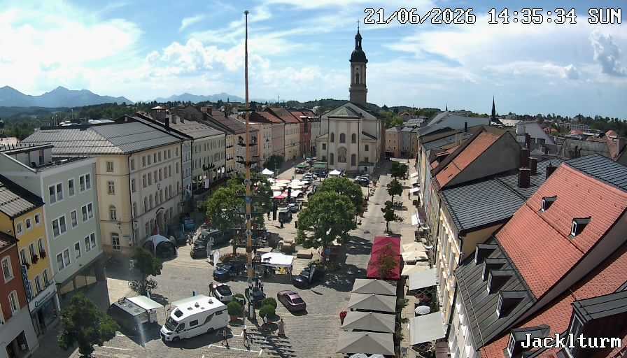 Archiv Foto Webcam Stadtplatz Traunstein