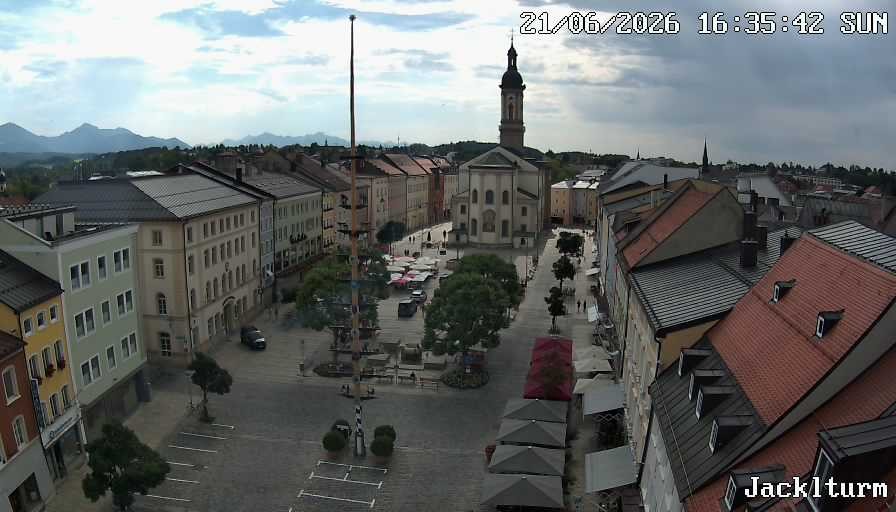 Archiv Foto Webcam Stadtplatz Traunstein