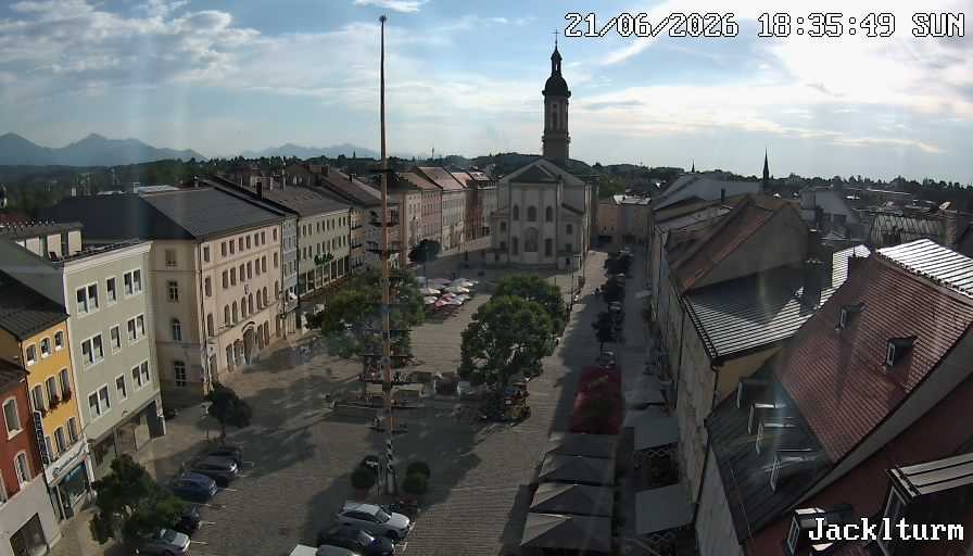 Archiv Foto Webcam Stadtplatz Traunstein