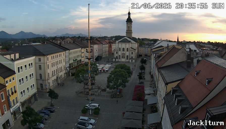 Archiv Foto Webcam Stadtplatz Traunstein